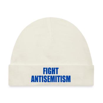fight antisemitism - Baby Premium Organic Mütze - Naturweiß - Vorne