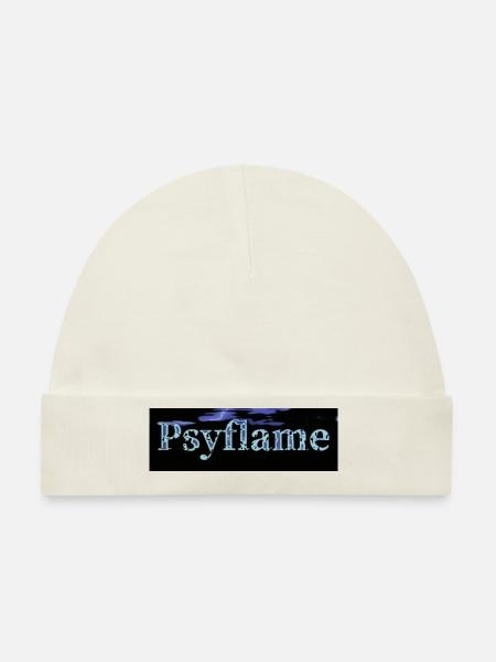 Psyflame Fanartikel - Baby Premium Organic Mütze - Naturweiß