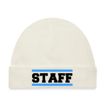 staff - Baby Premium Organic Mütze - Naturweiß - Vorne