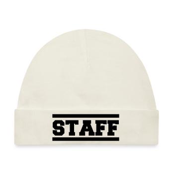 staff - Baby Premium Organic Mütze - Naturweiß - Vorne