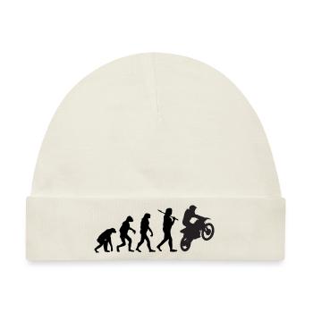 Motorrad - Baby Premium Organic Mütze - Naturweiß - Vorne