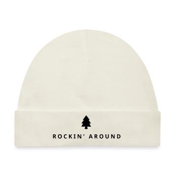 Rockin' Around, Merry Christmas - Baby Premium Organic Mütze - Naturweiß - Vorne