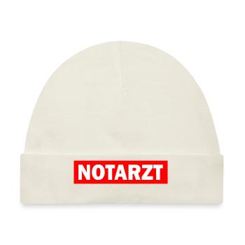 Notarzt - Baby Premium Organic Mütze - Naturweiß - Vorne