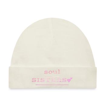 Besties - soul sisters - Baby Premium Organic Mütze - Naturweiß - Vorne