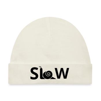Langsame Schnecke - Baby Premium Organic Mütze - Naturweiß - Vorne