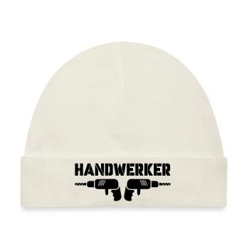 handwerker - Baby Premium Organic Mütze - Naturweiß - Vorne