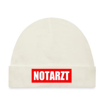 Notarzt - Baby Premium Organic Mütze - Naturweiß - Vorne