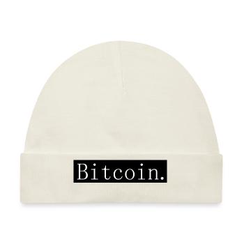 [HD] Bitcoin (Bitcoin) - Baby Premium Organic Mütze - Naturweiß - Vorne