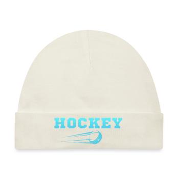 Eishockey originelle Geschenkidee - Baby Premium Organic Mütze - Naturweiß - Vorne
