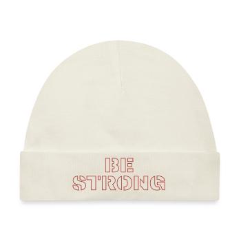 Be strong - Baby Premium Organic Mütze - Naturweiß - Vorne