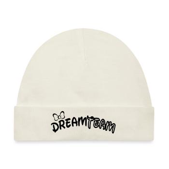Dreamteam - Baby Premium Organic Mütze - Naturweiß - Vorne