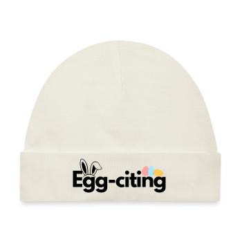 Egg-citing - Baby Premium Organic Mütze - Naturweiß - Vorne