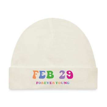 29 Februar Forever Young - Baby Premium Organic Mütze - Naturweiß - Vorne