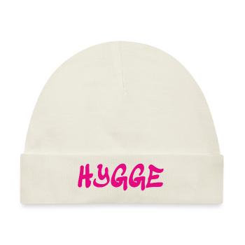 Hygge - Dänische Tradition - Lebensgefühl - Nett - Baby Premium Organic Mütze - Naturweiß - Vorne