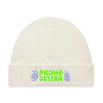 frohe ostern - Baby Premium Organic Mütze - Naturweiß - Vorne
