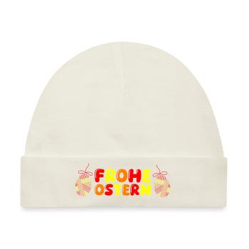 frohe ostern - Baby Premium Organic Mütze - Naturweiß - Vorne