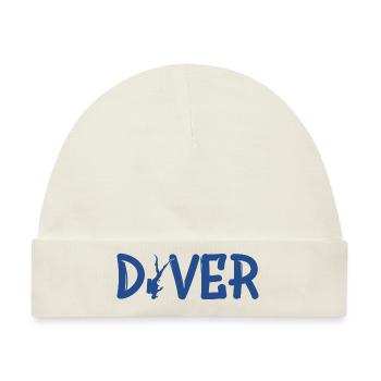 Diver Taucher - Baby Premium Organic Mütze - Naturweiß - Vorne