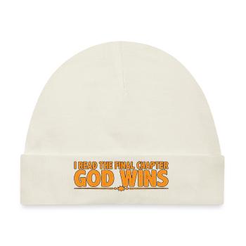 I Read The Final Chapter, God Wins 4 - Baby Premium Organic Mütze - Naturweiß - Vorne