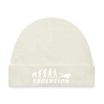 Evolution Weißer Taucher - Baby Premium Organic Mütze - Naturweiß - Vorne
