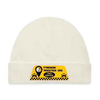 Pyrenäen-Sennenhund-Taxiservice - Baby Premium Organic Mütze - Naturweiß - Vorne