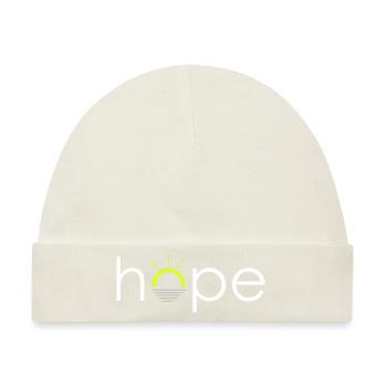 Hope - Hoffnung - Baby Premium Organic Mütze - Naturweiß - Vorne