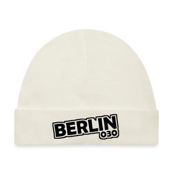 Berlin - 030 - Hauptstadt - Deutschland - Vorwahl - Baby Premium Organic Mütze - Naturweiß - Vorne