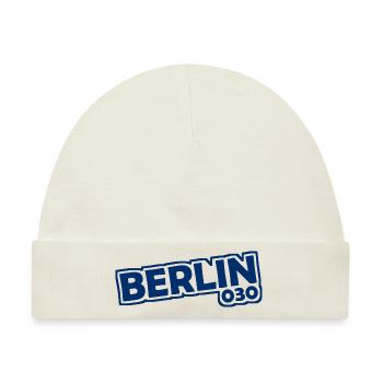 Berlin - 030 - Hauptstadt - Deutschland - Vorwahl - Baby Premium Organic Mütze - Naturweiß - Vorne