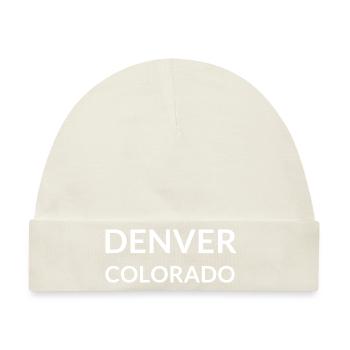 Denver Colorado USA - Baby Premium Organic Mütze - Naturweiß - Vorne