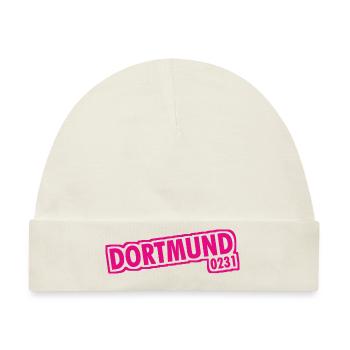 Dortmund - 0231 - Vorwahl - Baby Premium Organic Mütze - Naturweiß - Vorne