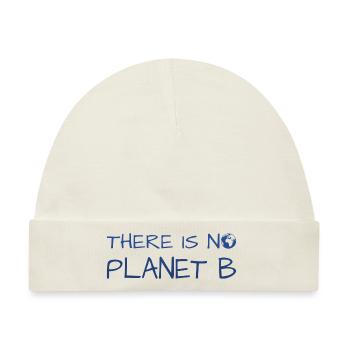 there is no planet b - Baby Premium Organic Mütze - Naturweiß - Vorne