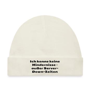 Typisch-Gamer - Baby Premium Organic Mütze - Naturweiß - Vorne