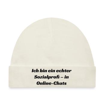Typisch-Gamer - Baby Premium Organic Mütze - Naturweiß - Vorne