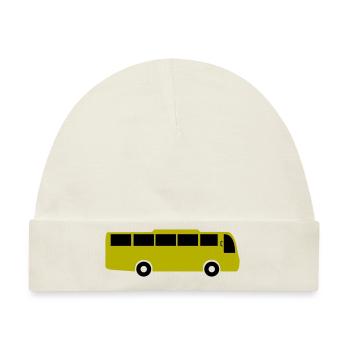 bus - Baby Premium Organic Mütze - Naturweiß - Vorne