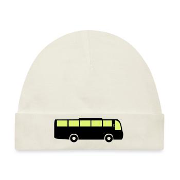 bus - Baby Premium Organic Mütze - Naturweiß - Vorne