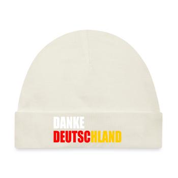 Danke deutschland - Baby Premium Organic Mütze - Naturweiß - Vorne