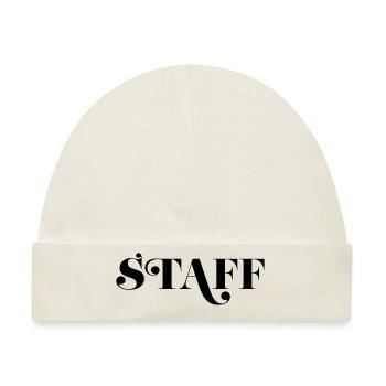 Staff - Baby Premium Organic Mütze - Naturweiß - Vorne