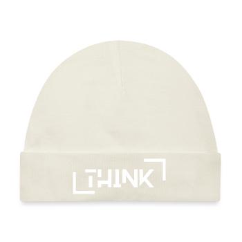THINK - Baby Premium Organic Mütze - Naturweiß - Vorne