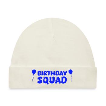 birthday squad - Baby Premium Organic Mütze - Naturweiß - Vorne
