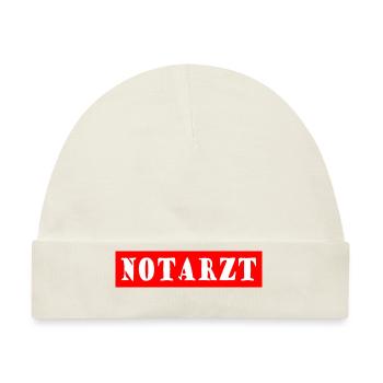 Notarzt - Baby Premium Organic Mütze - Naturweiß - Vorne
