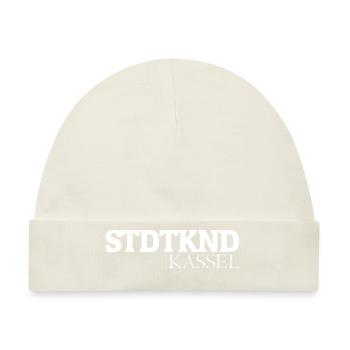 Stdtknd Kassel (Stadtkind Kassel) - Baby Premium Organic Mütze - Naturweiß - Vorne