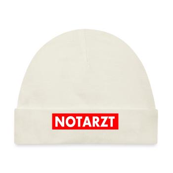 Notarzt - Baby Premium Organic Mütze - Naturweiß - Vorne