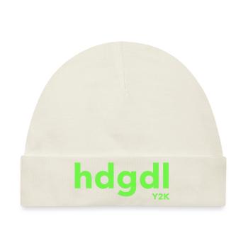 hdgdl Y2K grün - Baby Premium Organic Mütze - Naturweiß - Vorne