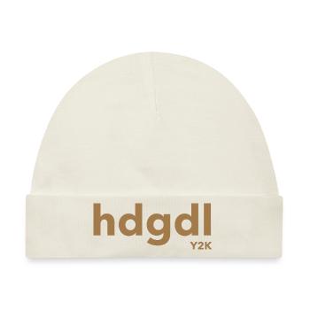 hdgdl hab dich ganz doll lieb Y2k braun - Baby Premium Organic Mütze - Naturweiß - Vorne