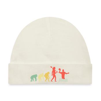 Evolution Wasserballspieler Aquatic Polo - Baby Premium Organic Mütze - Naturweiß - Vorne