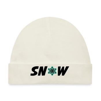 Snow Frost - Baby Premium Organic Mütze - Naturweiß - Vorne
