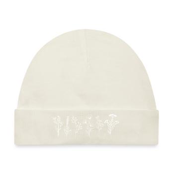 Wildblumen-Strauß - Baby Premium Organic Mütze - Naturweiß - Vorne