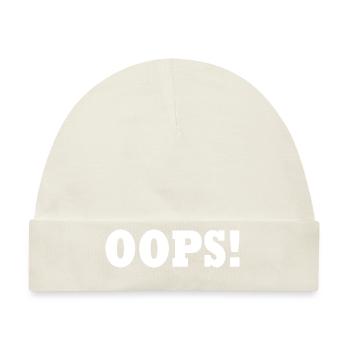Oops - Baby Premium Organic Mütze - Naturweiß - Vorne