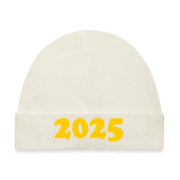 2025 - Baby Premium Organic Mütze - Naturweiß - Vorne