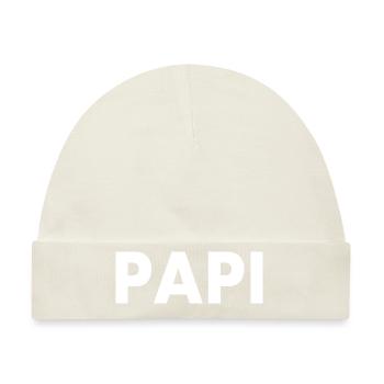 Papi - Baby Premium Organic Mütze - Naturweiß - Vorne