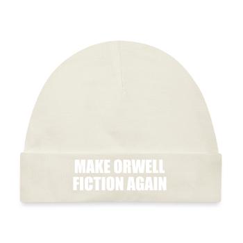 make orwell fiction again - Baby Premium Organic Mütze - Naturweiß - Vorne